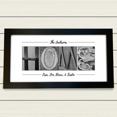 Framed & Personalized HOME Print