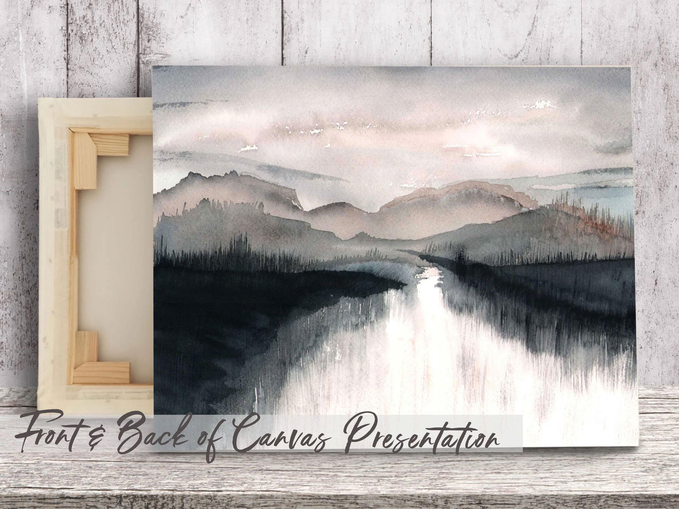 Winter's Silence. Unframed Giclée Art Print of Original Watercolor. Also Offered as a Gallery Wrapped Canvas