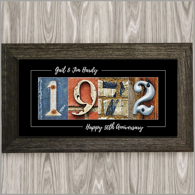 50th Anniversary Gift Personalized