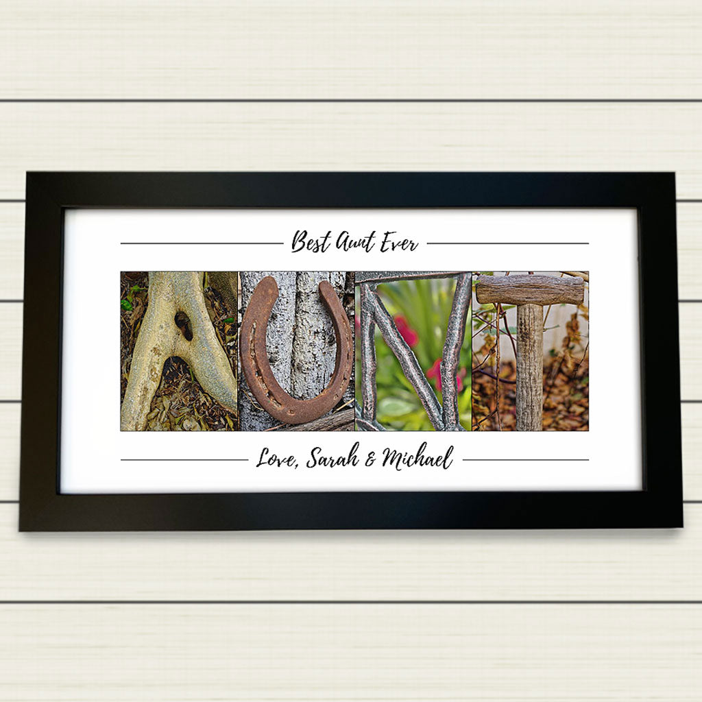 Framed & Personalized Gift for Aunt