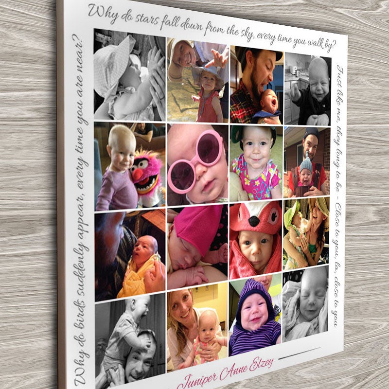 Personalized Photo Collage Canvas