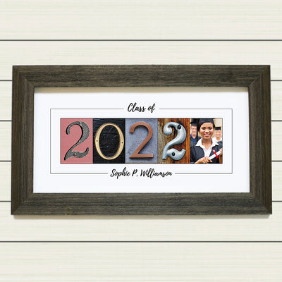 Personalized Graduation Date & Photo Framed Print