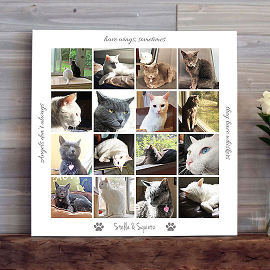 Pet Memorial Photo Collage Canvas