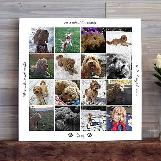 Pet Memorial Photo Collage Canvas