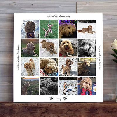 Pet Memorial Photo Collage Canvas