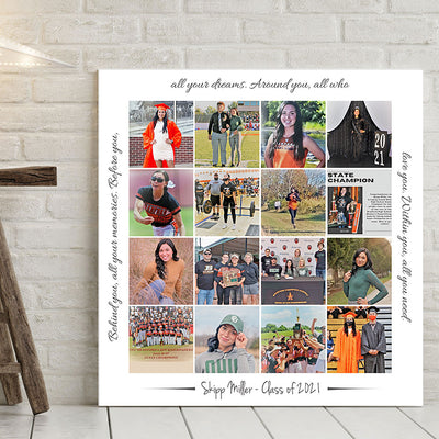 Graduation Photo Collage Canvas