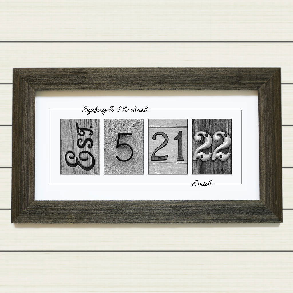 Personalized Wedding Date Gift