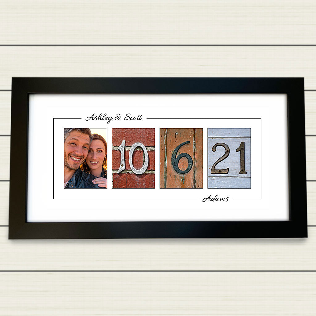 Personalized Wedding Date Gift With Your Photo Added