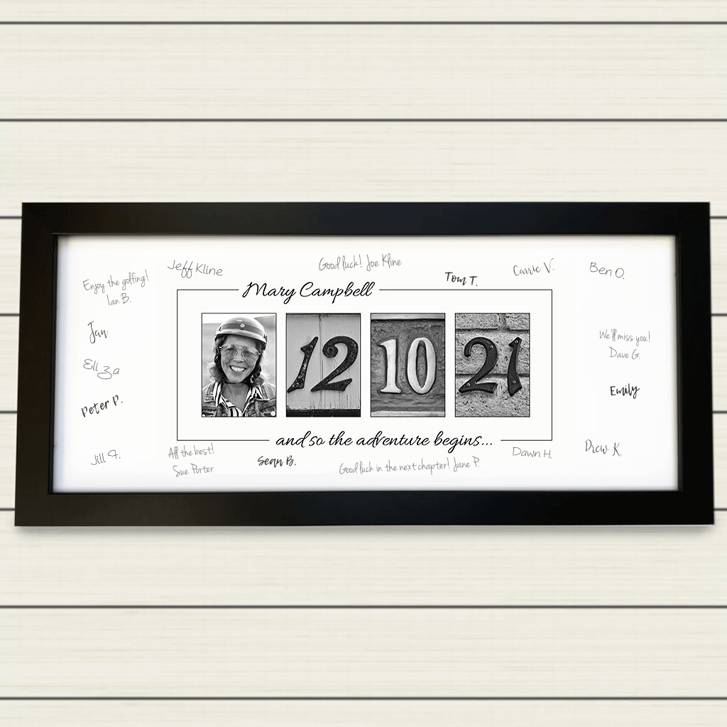 Personalized Retirement Guest Book with Own Image Added