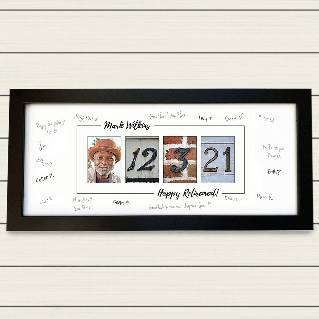 Personalized Retirement Guest Book with Own Image Added