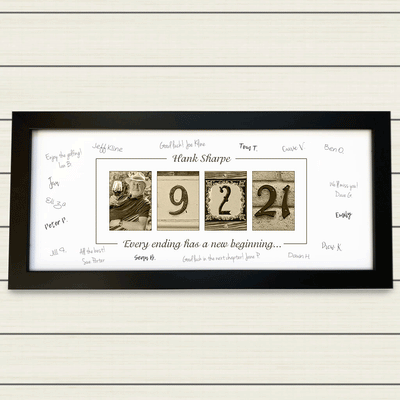 Personalized Retirement Guest Book with Own Image Added