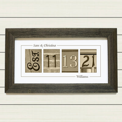 Personalized Wedding Date Gift