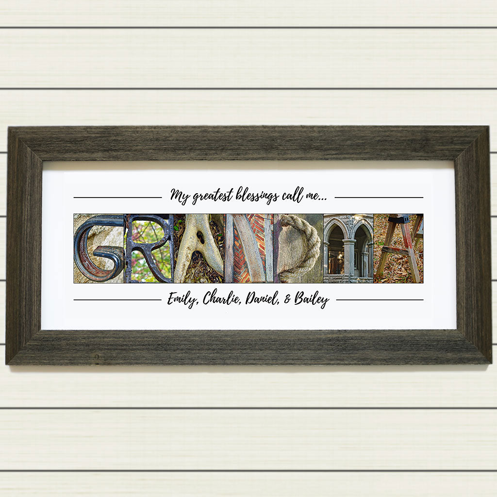 Personalized & Framed Grandma Print