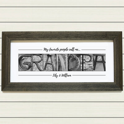 Personalized & Framed Grandpa Print