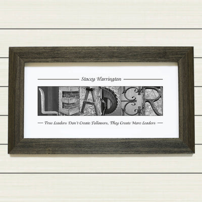 Framed & Personalized Gift for Leader, Boss, Mentor