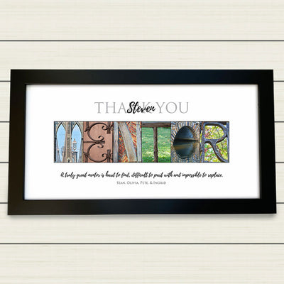 Framed & Personalized Gift for Mentor, Leader, Boss