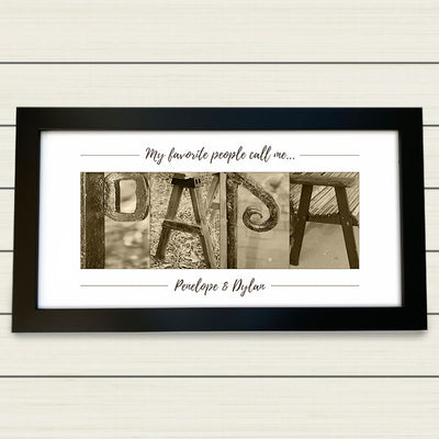 Framed & Personalized Gift for Papa