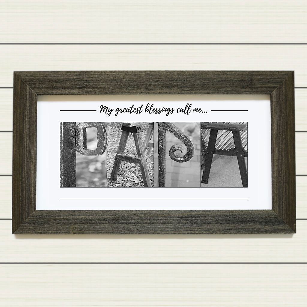 Framed & Personalized Gift for Papa