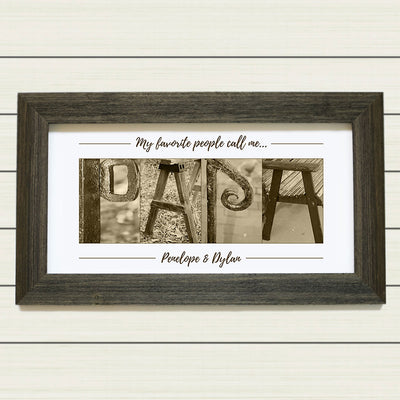 Framed & Personalized Gift for Papa