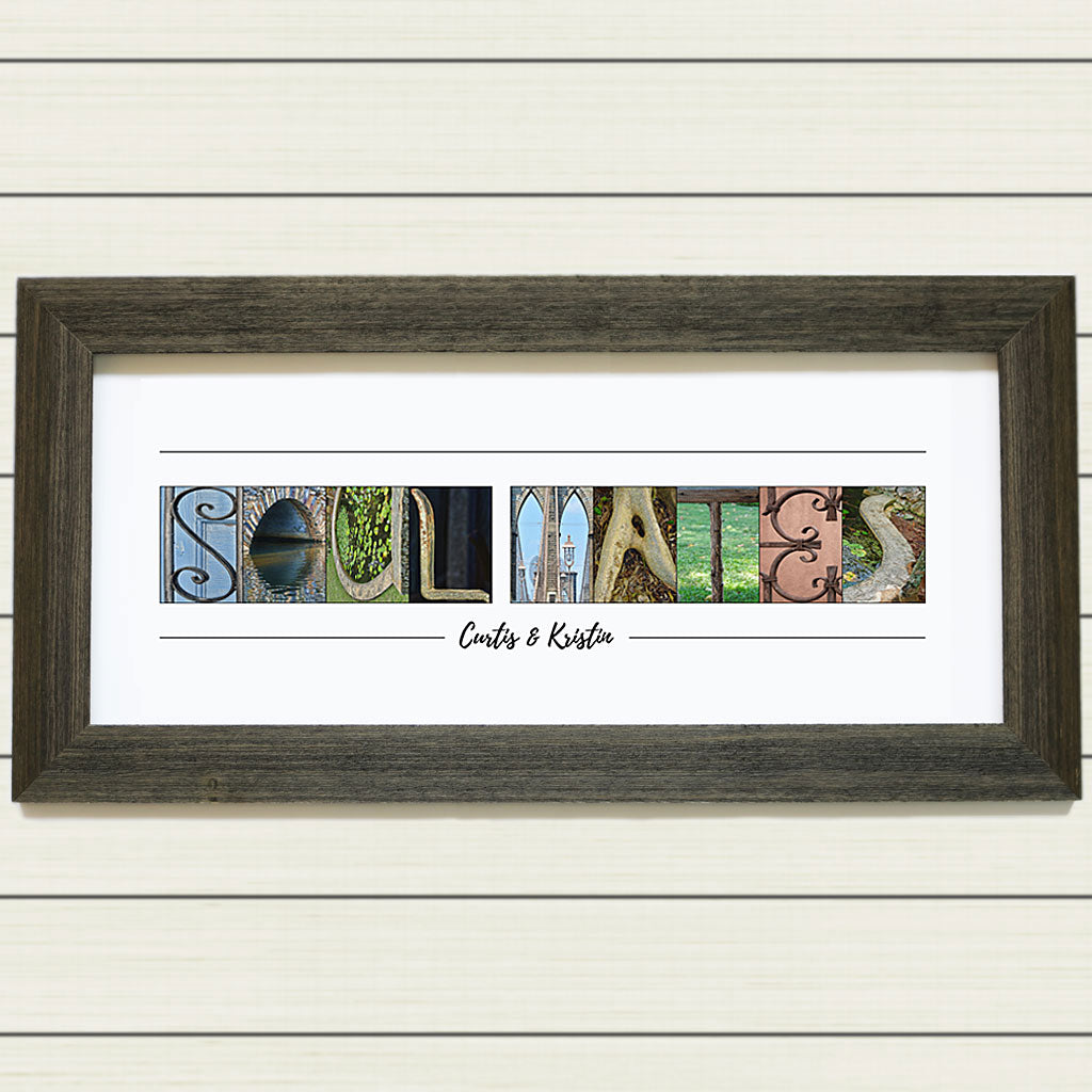 Framed & Personalized Soulmates Print