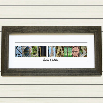 Framed & Personalized Soulmates Print