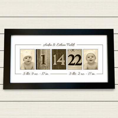 Personalized Baby Twins Gift