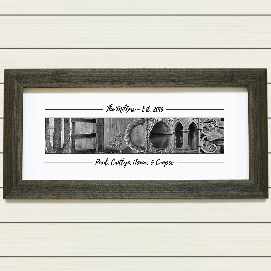 Framed & Personalized WELCOME Print