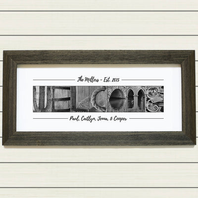 Framed & Personalized WELCOME Print