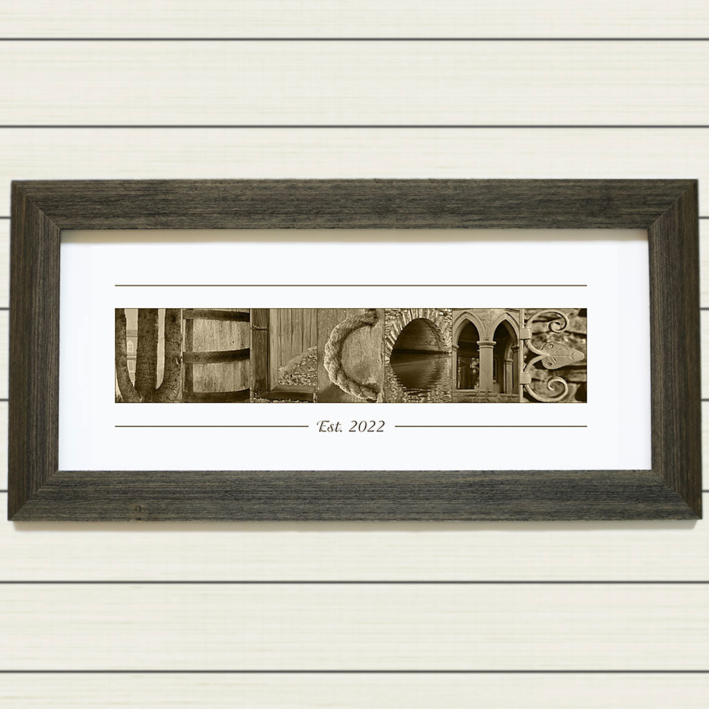 Framed & Personalized WELCOME Print