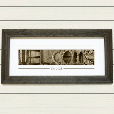 Framed & Personalized WELCOME Print
