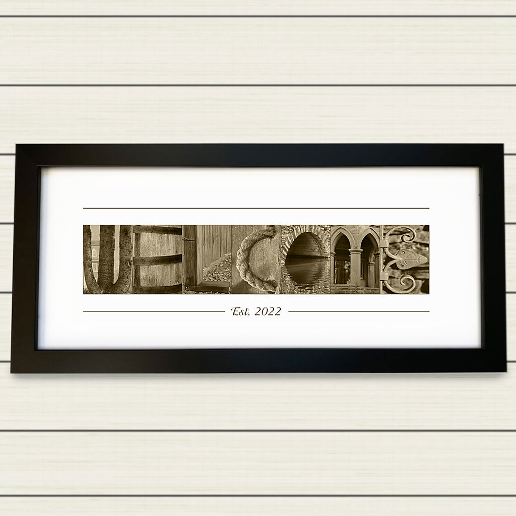 Framed & Personalized WELCOME Print