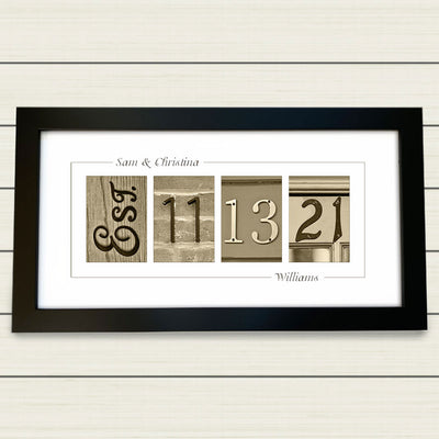 Personalized Wedding Date Gift